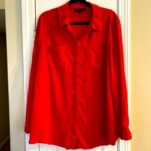 Lane Bryant Red Blouse